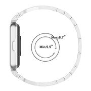 For Samsung Galaxy Fit 3 X Shaped Dual Row Diamond Metal Frame Watch Band(Rose Gold)