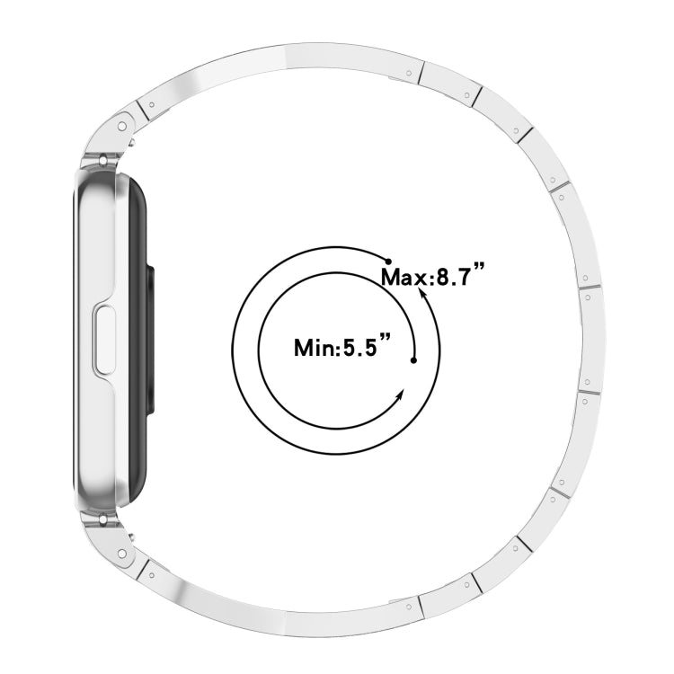 For Samsung Galaxy Fit 3 X Shaped Dual Row Diamond Metal Frame Watch Band(Silver) - free shipping - PMC TechLife - Order now!