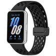 For Samsung Galaxy Fit 3 Hole Style Magnetic Folding Buckle Silicone Watch Band(Black) - free shipping - PMC TechLife - Order now!