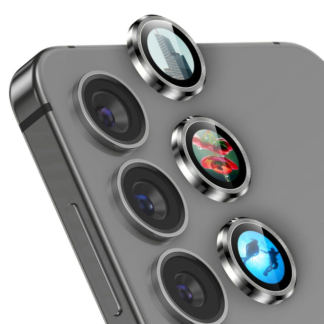 For Samsung Galaxy S24+ 5G ENKAY Hat-Prince AR 9H Rear Lens Aluminium Alloy Tempered Glass Film(Grey)
