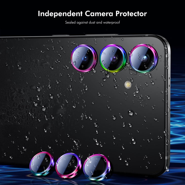 For Samsung Galaxy S24+ 5G ENKAY Hat-Prince AR 9H Rear Lens Aluminium Alloy Tempered Glass Film(Colorful)