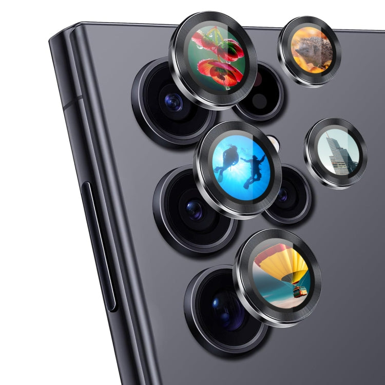 For Samsung Galaxy S24 Ultra 5G ENKAY Hat-Prince AR 9H Rear Lens Aluminium Alloy Tempered Glass Film(Black) - free shipping - PMC Jewellery - Order now!