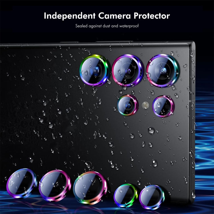 For Samsung Galaxy S24 Ultra 5G ENKAY Hat-Prince AR 9H Rear Lens Aluminium Alloy Tempered Glass Film(Colorful)