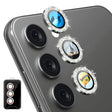 For Samsung Galaxy S24+ 5G ENKAY Hat-Prince AR 9H Rear Lens Glitter Aluminium Alloy Tempered Glass Film(Grey) - free shipping - PMC Jewellery - Order now!