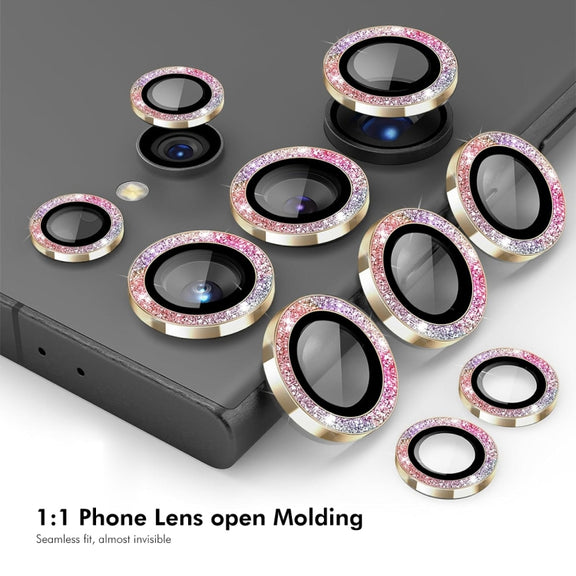 For Samsung Galaxy S24 Ultra 5G ENKAY Hat-Prince AR 9H Rear Lens Glitter Aluminium Alloy Tempered Glass Film(Grey)