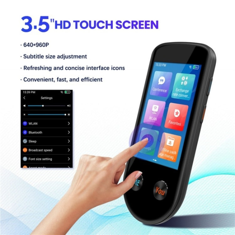 V600S WiFi AI Smart Translator 3.5-inch Touch Screen Voice Translator Offline Photo Translation -  by PMC TechLife | Online Shopping South Africa | PMC TechLife | Buy Now Pay Later Mobicred