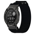 For Garmin  Instinct 2 Solar 22mm Nylon Hook And Loop Fastener Watch Band(Black) - Watch Bands by PMC TechLife | Online Shopping South Africa | PMC TechLife