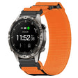 For Garmin MARQ Adventurer Gen 2 22mm Nylon Hook And Loop Fastener Watch Band(Orange) - Watch Bands by PMC TechLife | Online Shopping South Africa | PMC TechLife