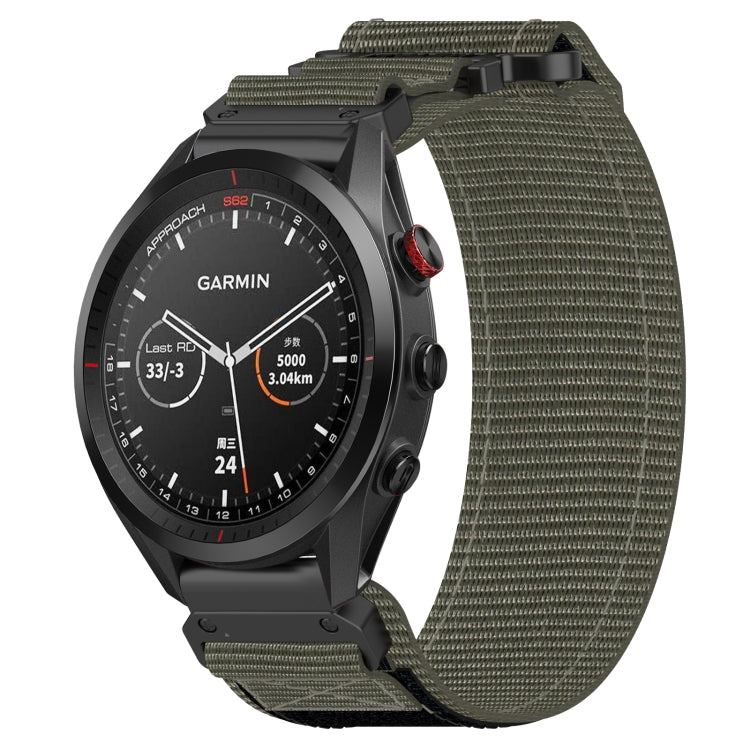 For Garmin Approach S62 22mm Nylon Hook And Loop Fastener Watch Band(Grey) - free shipping - PMC TechLife - Order now!