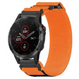 For Garmin Fenix 5 22mm Nylon Hook And Loop Fastener Watch Band(Orange) - free shipping - PMC TechLife - Order now!