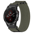 For Garmin Fenix 5 22mm Nylon Hook And Loop Fastener Watch Band(Grey) - Watch Bands by PMC TechLife | Online Shopping South Africa | PMC TechLife
