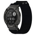 For Garmin Instinct 2X Solar 26mm Nylon Hook And Loop Fastener Watch Band(Black) - Watch Bands by PMC TechLife | Online Shopping South Africa | PMC TechLife