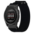 For Garmin Tactix 7 Pro 26mm Nylon Hook And Loop Fastener Watch Band(Black) - Watch Bands by PMC TechLife | Online Shopping South Africa | PMC TechLife