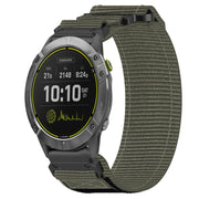 For Garmin Enduro 26mm Nylon Hook And Loop Fastener Watch Band(Grey)