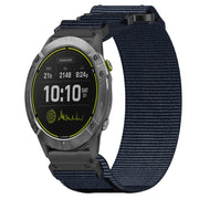 For Garmin Enduro 26mm Nylon Hook And Loop Fastener Watch Band(Blue)