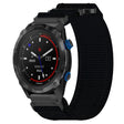 For Garmin Descent MK 2i 26mm Nylon Hook And Loop Fastener Watch Band(Black) - Watch Bands by PMC TechLife | Online Shopping South Africa | PMC TechLife