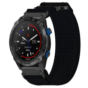 For Garmin Descent MK 2i 26mm Nylon Hook And Loop Fastener Watch Band(Black)