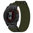 For Garmin Fenix 7S Pro 42mm 20mm Nylon Hook And Loop Fastener Watch Band(Army Green) - Watch Bands by PMC TechLife | Online Shopping South Africa | PMC TechLife