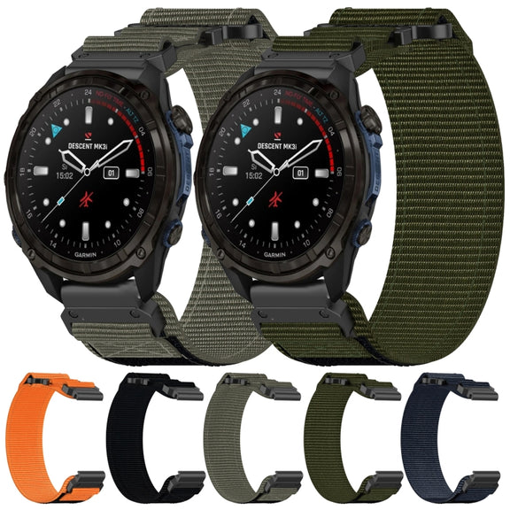 For Garmin Fenix 7S 20mm Nylon Hook And Loop Fastener Watch Band(Orange)
