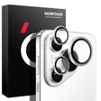 For Huawei Pura 70 NORTHJO Camera Lens CD Vein Metal Ring Tempered Glass Film(Silver) - free shipping - PMC Jewellery - Order now!