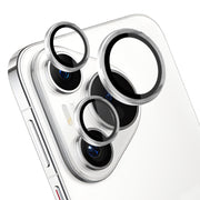 For Huawei Pura 70 NORTHJO Camera Lens CD Vein Metal Ring Tempered Glass Film(Silver)