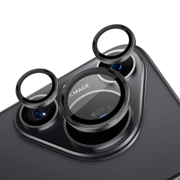 For Huawei Pura 70 Pro NORTHJO Camera Lens CD Vein Metal Ring Tempered Glass Film(Black)