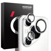 For Huawei Pura 70 Pro NORTHJO Camera Lens CD Vein Metal Ring Tempered Glass Film(Silver)