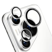 For Huawei Pura 70 Pro NORTHJO Camera Lens CD Vein Metal Ring Tempered Glass Film(Silver)