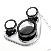 For Huawei Pura 70 Pro NORTHJO Camera Lens CD Vein Metal Ring Tempered Glass Film(Silver)