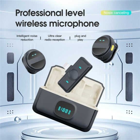SX21 8 Pin Port 2.4G Smart Noise Reduction Lavalier Wireless Microphone