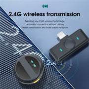 SX21 8 Pin Port 2.4G Smart Noise Reduction Lavalier Wireless Microphone