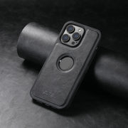 For iPhone 16 Suteni G1 Magsafe Leather Back Phone Case(Black)