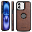 For iPhone 16 Suteni G1 Magsafe Leather Back Phone Case(Brown) - iPhone 15 Pro Max Cases by Suteni | Online Shopping South Africa | PMC Jewellery | Buy Now Pay Later Mobicred