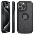 For iPhone 16 Pro Max Suteni G1 Magsafe Leather Back Phone Case(Black) - iPhone 16 Pro Max Cases by Suteni | Online Shopping South Africa | PMC TechLife | Buy Now Pay Later Mobicred