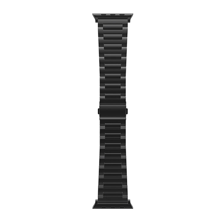 For Apple Watch Ultra 2 49mm I-Shaped Titanium Watch Band(Black) - Watch Bands by PMC TechLife | Online Shopping South Africa | PMC TechLife