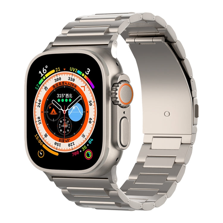 For Apple Watch Ultra 49mm I-Shaped Titanium Watch Band(Titanium) - Watch Bands by PMC TechLife | Online Shopping South Africa | PMC TechLife