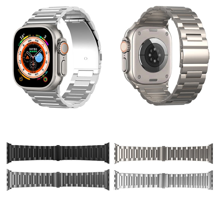 For Apple Watch SE 2023 44mm I-Shaped Titanium Watch Band(Titanium)