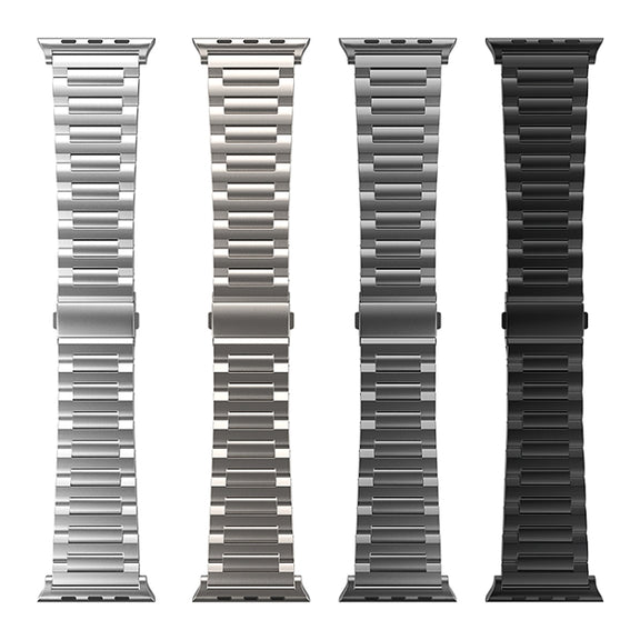 For Apple Watch Ultra 2 49mm I-Shaped Titanium Watch Band(Titanium)