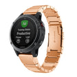 For Garmin Instinct 2S Tortoise Shell 20mm Stainless Steel Watch Band(Rose Gold) - free shipping - PMC TechLife - Order now!
