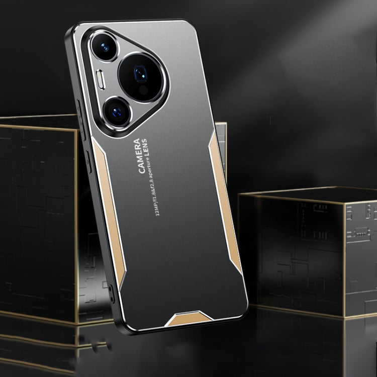 For Huawei Pura 70 Pro Blade Series TPU Hybrid Metal Phone Case(Red)