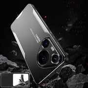 For Huawei Pura 70 Pro Blade Series TPU Hybrid Metal Phone Case(Red)