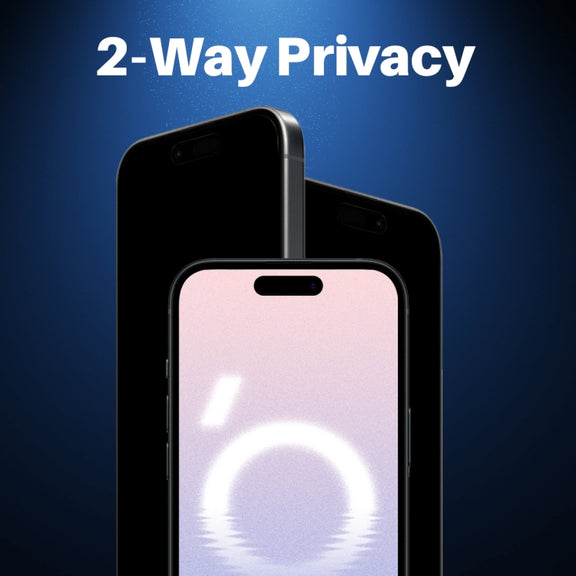 For iPhone 16 NORTHJO A++ 28 Degree Privacy Full Glue Silk Printing Tempered Glass Film