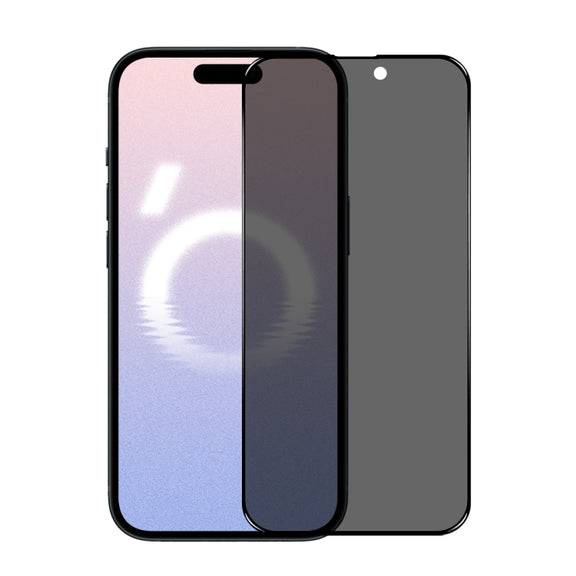 For iPhone 16 NORTHJO A++ 28 Degree Privacy Full Glue Silk Printing Tempered Glass Film