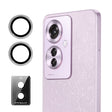For OPPO Reno11 F ENKAY Hat-Prince 9H Rear Camera Lens Aluminium Alloy Tempered Glass Film(Silver) - OPPO Tempered Glass by ENKAY | Online Shopping South Africa | PMC Jewellery | Buy Now Pay Later Mobicred