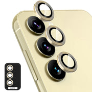 For Samsung Galaxy S24 FE 5G ENKAY Hat-Prince 9H Rear Camera Lens Aluminium Alloy Tempered Glass Film(Golden)