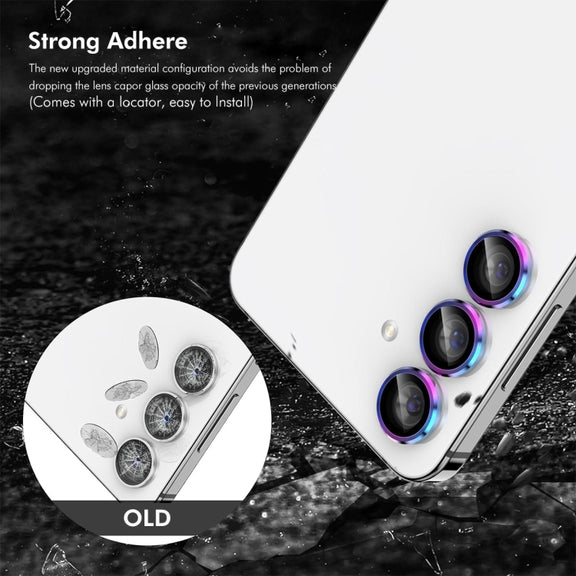 For Samsung Galaxy S24 FE 5G ENKAY Hat-Prince 9H Rear Camera Lens Aluminium Alloy Tempered Glass Film(Silver)
