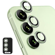 For Samsung Galaxy S24 FE 5G ENKAY Hat-Prince 9H Rear Camera Lens Aluminium Alloy Tempered Glass Film(Lemon Green)