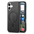 For iPhone 16 Plus Solid Color Retro Magsafe PU Back Cover Phone Case(Black) - free shipping - PMC TechLife - Order now!