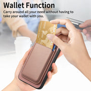 For Samsung Galaxy S25+ 5G Retro Magsafe Card Bag PU Back Cover Phone Case(Pink)