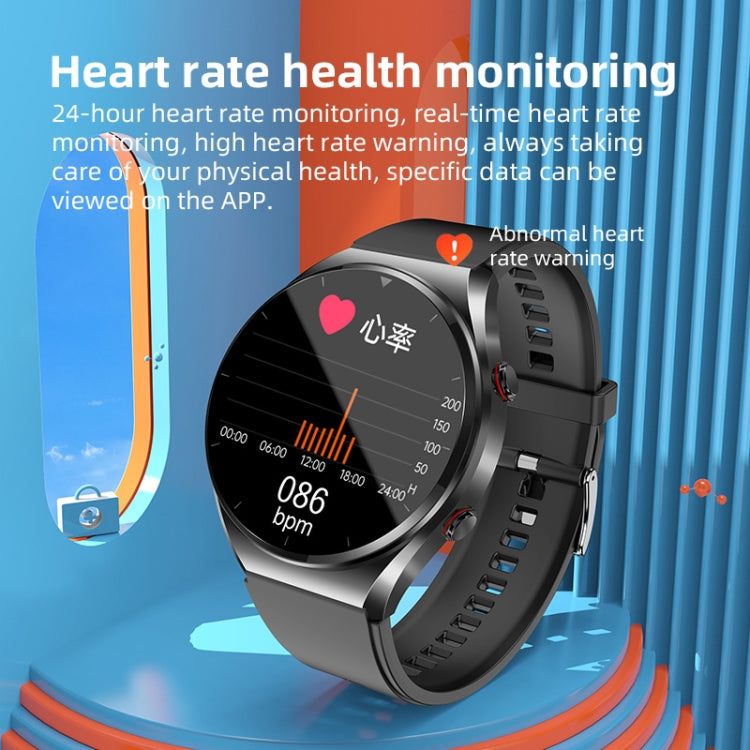 E09 Pro 1.32 inch Color Screen Smart Watch, Support Bluetooth Call / ECG Electrocardiogram(Silver) - Smart Watches by PMC TechLife | Online Shopping South Africa | PMC TechLife | Buy Now Pay Later Mobicred